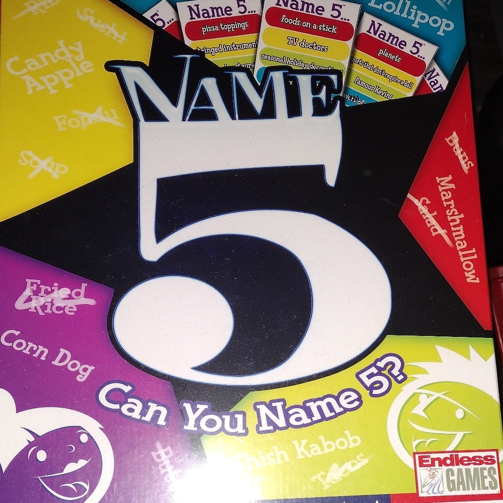 Name 5 game